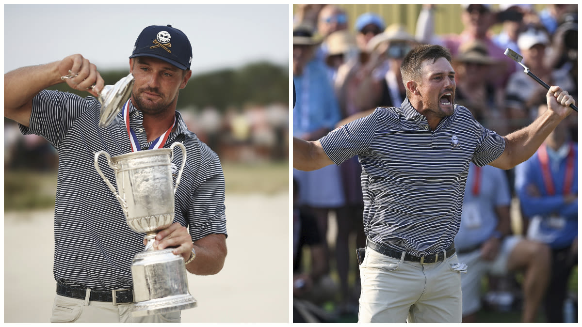 Fans Swarm Bryson DeChambeau, Touch His Trophy After U.S. Open Win: Video