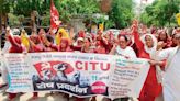 Jhajjar: ASHA, anganwadi workers protest; demand regular jobs