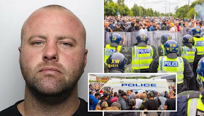 Former pro boxer named 'The Beast' jailed for part in Rotherham asylum seeker riots after attacking police van