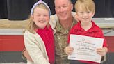 Dad returning from deployment surprises kids