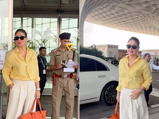 Kareena Kapoor Khan Beats The Heat In Comfy Causals With Shades Of Yellow And White; Watch - News18