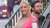 Pregnant Heather Rae El Moussa Shows Off Baby Bump in Pink Suit While Filming 'Selling Sunset'