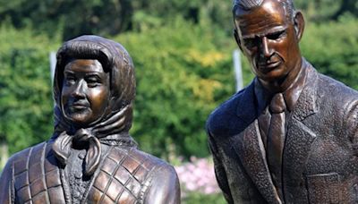 New statue of the Queen and Prince Philip has seriously divided the room