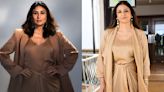 Kareena Kapoor Khan vs Tabu fashion face-off: Who styled three-piece camel colored co-ord set better?