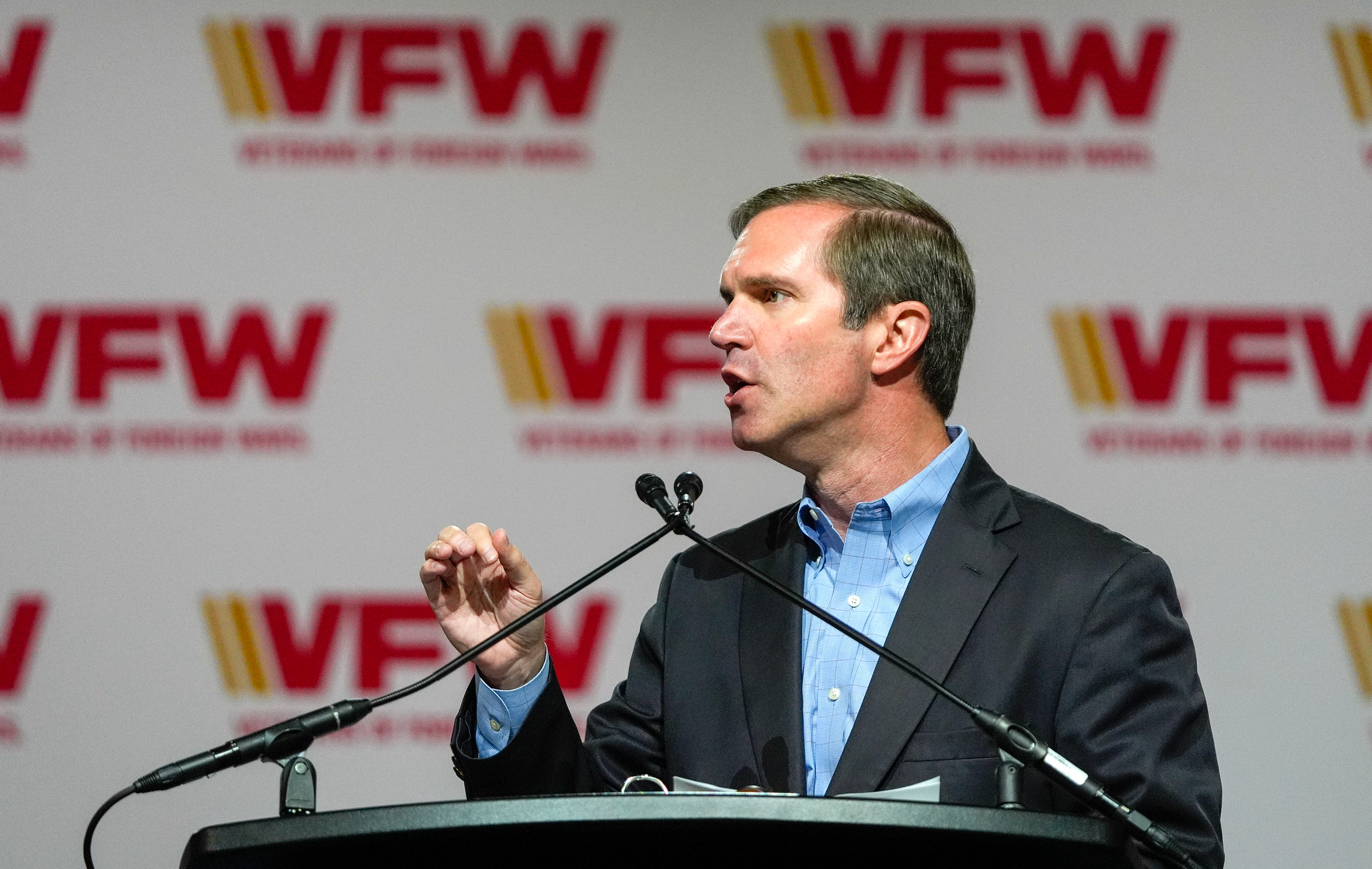 Kamala Harris' VP-hopeful Andy Beshear in OKC today for Democratic Party fundraiser