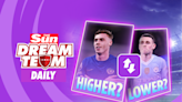 Play new-and-improved Higher or Lower game with Dream Team every day!