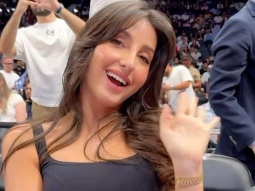 Nora Fatehi shines at NBA pre-season game with Liu Yifei and Lucien Laviscount