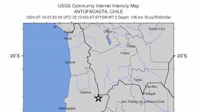 智利北部「規模7.3強震」！巴拉圭、阿根廷也搖晃