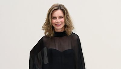 Calista Flockhart attends Paris Fashion Week