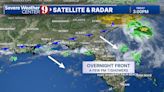 Front brings widely scattered downpours to Central Florida tonight