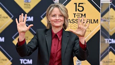 Jodie Foster celebrates wedding anniversary and hand and footprint ceremony on same day