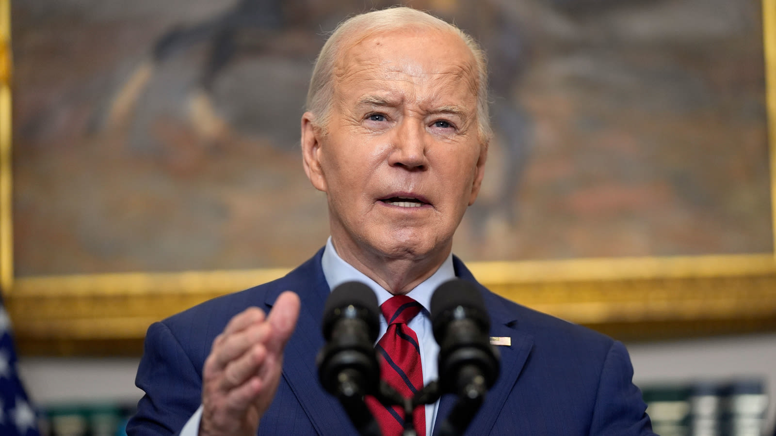 Biden says 'order must prevail' during campus protests over the war in Gaza