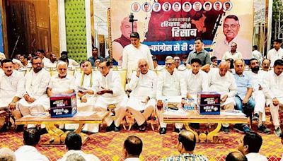 Congress sounds poll bugle with ‘Haryana Maange Hisaab’ drive