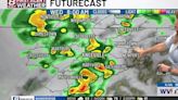 Humid start to the week with building rain and storms
