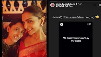 Deepika Padukone teases sister Anisha Padukone with an Instagram post