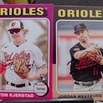 2024 Topps Heritage Jordan Westburg Heston Kjerstad RC 金鶯隊新人*2