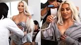 Kim Kardashian Calls Breathing an 'Art Form' as She's Sucked into 2024 Met Gala Corset in BTS Video