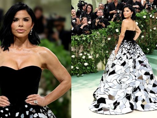 Lauren Sanchez Makes Met Gala Debut With New Look and Stained Glass Oscar de la Renta Gown
