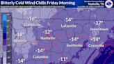'Dangerous cold air outbreak' bringing sub-zero wind chills, holiday travel impacts to Nashville area