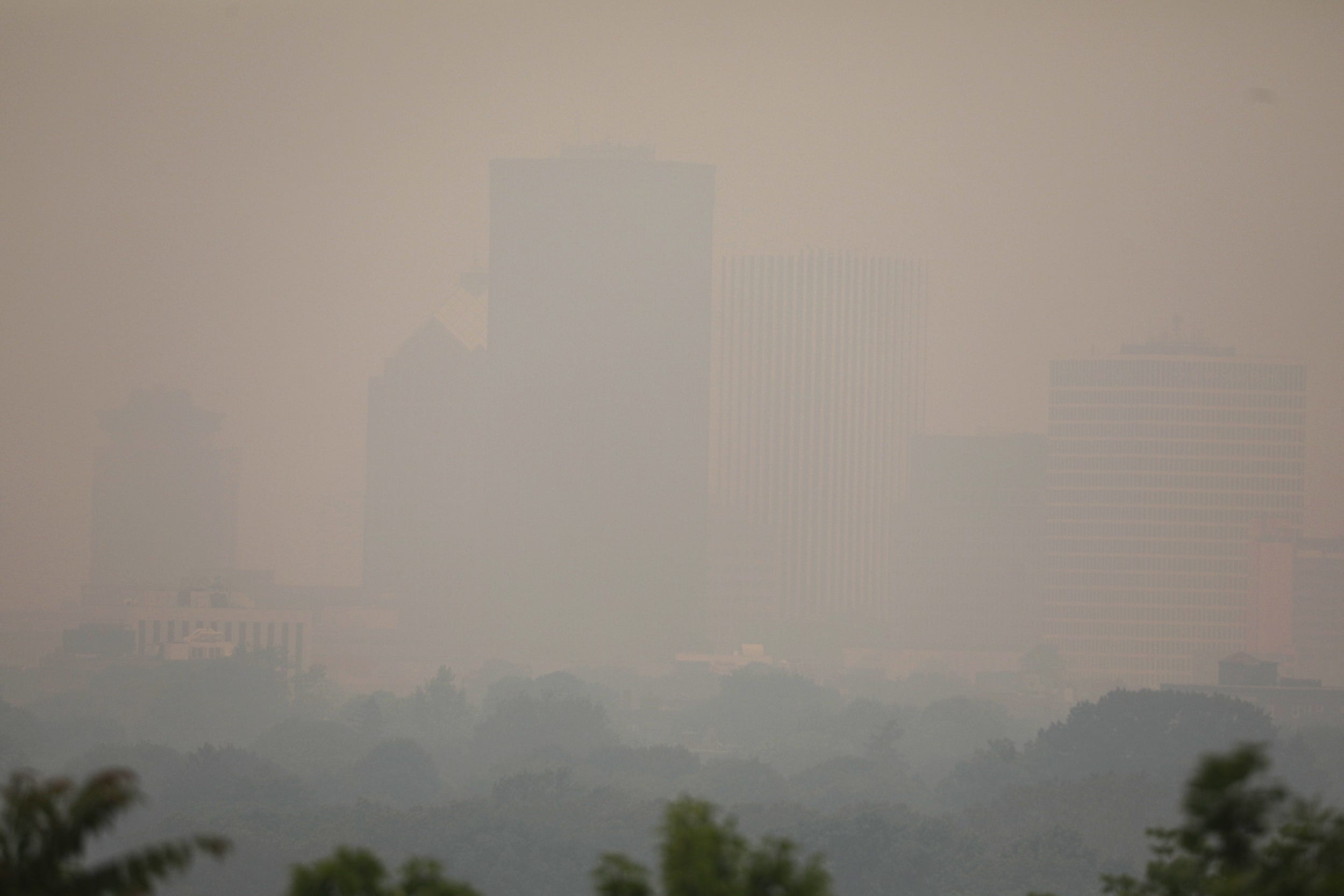 Canadian wildfire smoke enters New York. See maps