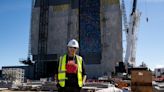 Julie Mehretu creates towering glass mural for Obama Presidential Center in Chicago