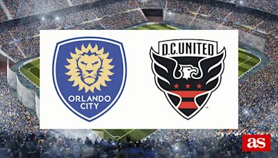 Orlando City vs DC United: estadísticas previas y datos en directo | MLS - Liga USA 2024