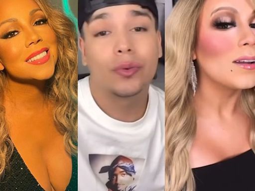 Influenciador viraliza ao se transformar em Mariah Carey: "Como você faz isso?