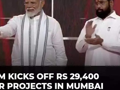 PM Modi inaugurates projects worth over Rs 29,400 crore in Mumbai