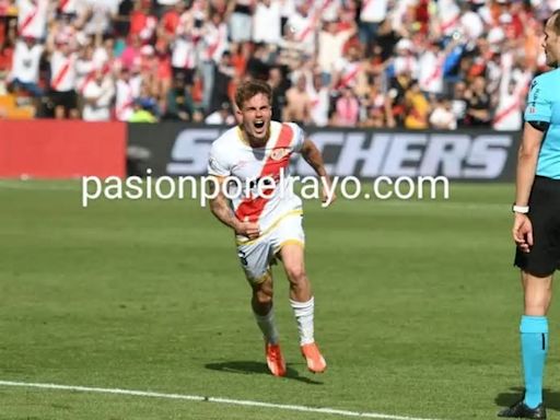 Pep Chavarría consiguió su primer gol en primera división y con el Rayo Vallecano