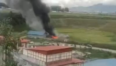 Nepal plane crash: Saurya Airlines aircraft carrying 19 people crashes during takeoff in Kathmandu