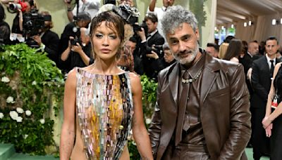 Rita Ora Wears Beaded Marni Dress for the Met Gala 2024 Red Carpet With Taika Waititi