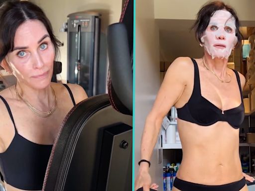 Courteney Cox Crawls Out Of A Freezer While Wearing Bikini In Playful Video After 60th Birthday | Access