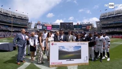 John Sterling on 83-inch TV gift from Yankees: ‘I don’t have any room for it.’