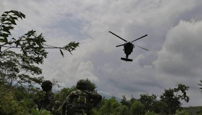 Disidencias de las Farc intentaron derribar helicóptero del Ejercito; hay militares heridos