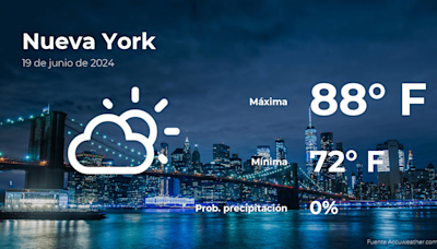 Nueva York: el tiempo para hoy miércoles 19 de junio - El Diario NY