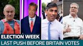 Parties make last push to rally support as election campaigning enters final days - Latest From ITV News