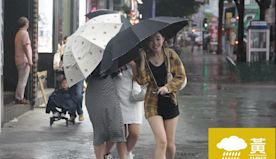 黃色暴雨警告信號生效　廣泛地區受大雨影響