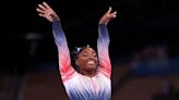 Simone Biles makes return to competition for 1st time since Tokyo Olympics