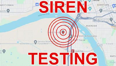 Sinclair testing sirens in West Tulsa on Tuesday