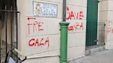 New Orleans' Presbytère museum in Jackson Square covered in Pro-Palestinian graffiti