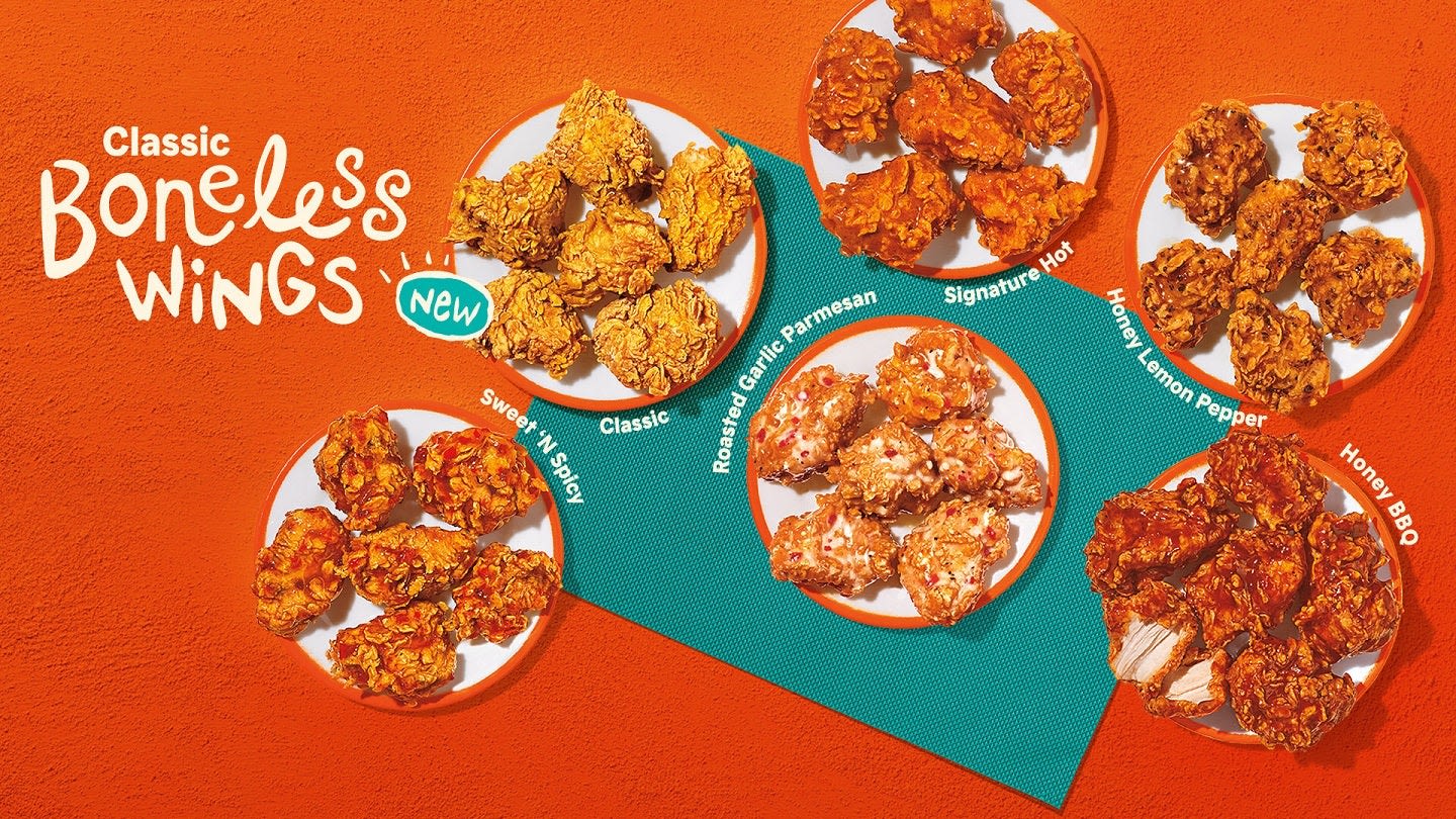 Popeyes launches boneless wings menu in US