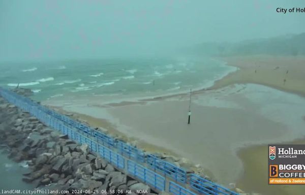 Video: Tuesday storms triggered meteotsunami at Holland State Park