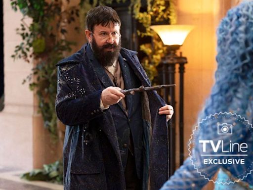 Descendants First Look: Ted Lasso’s Jeremy Swift Wields Merlin’s Wand in Disney+’s Rise of Red (Exclusive)