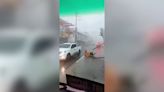 Watch: Typhoon Doksuri blows over motorcycle rider in the Philippines