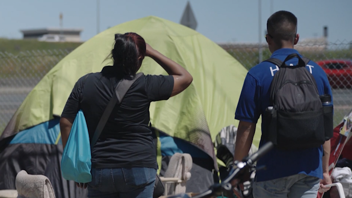 How many people in encampments accepted mental health help in Sacramento County?