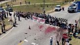 UC Santa Cruz pro-Palestine protestors block university entrances