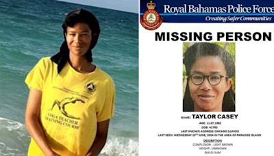 Taylor Casey: Officer suspended amid search for missing Chicago woman in Bahamas