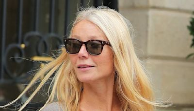 Gwyneth Paltrow leaves the Ritz with her £42,000 Hermes handbag