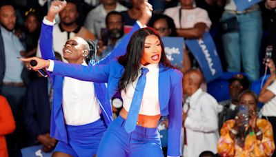 Megan Thee Stallion declared 'we are about to make history' at Kamala Harris' Atlanta rally