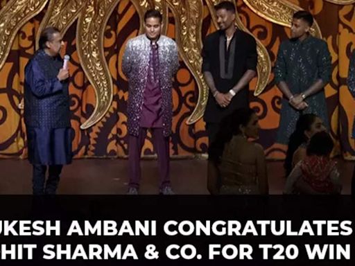 Mukesh Ambani congratulates Rohit Sharma & Co. for T20 Win, Nita Ambani gets emotional, watch!